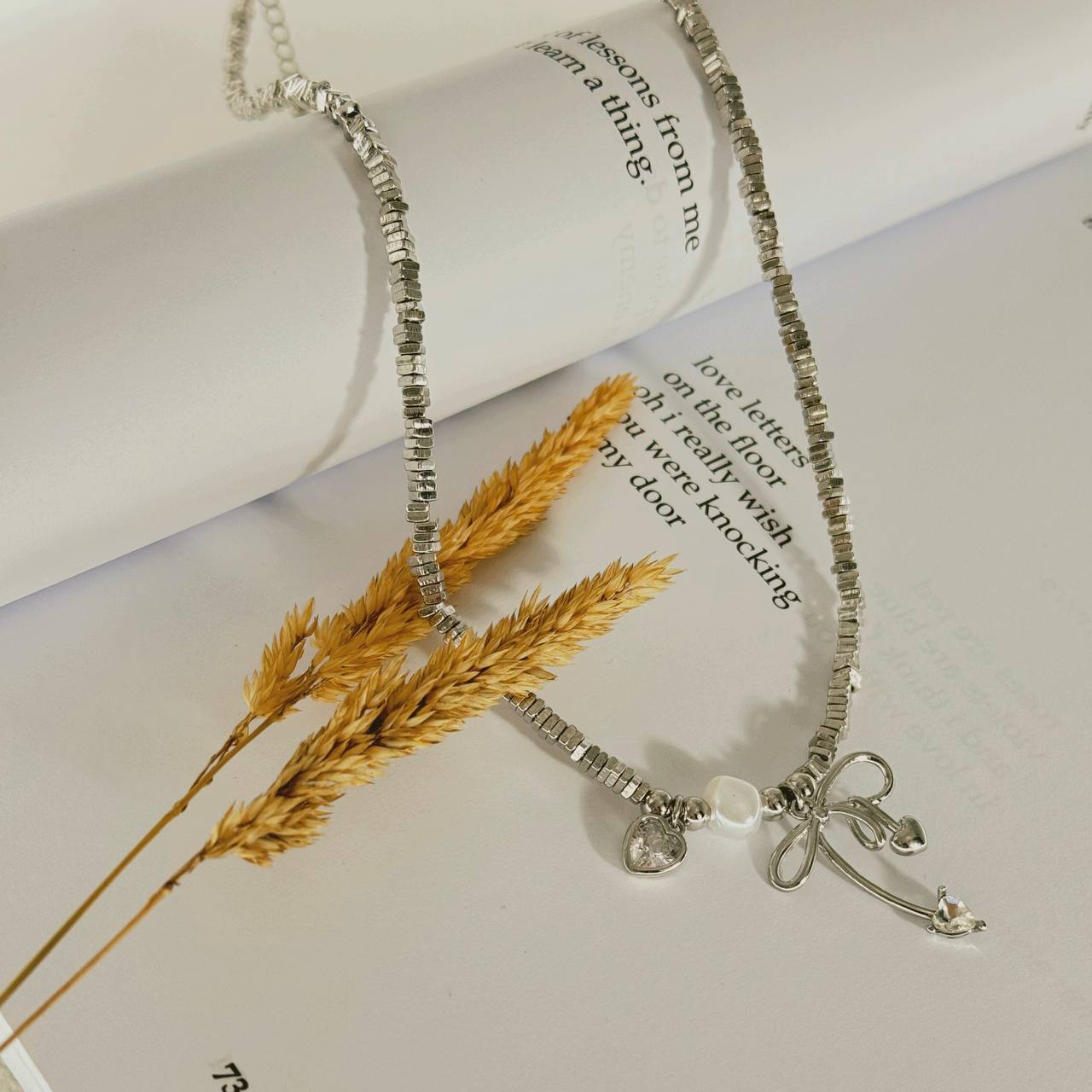 گردنبند راز گره نقره ای