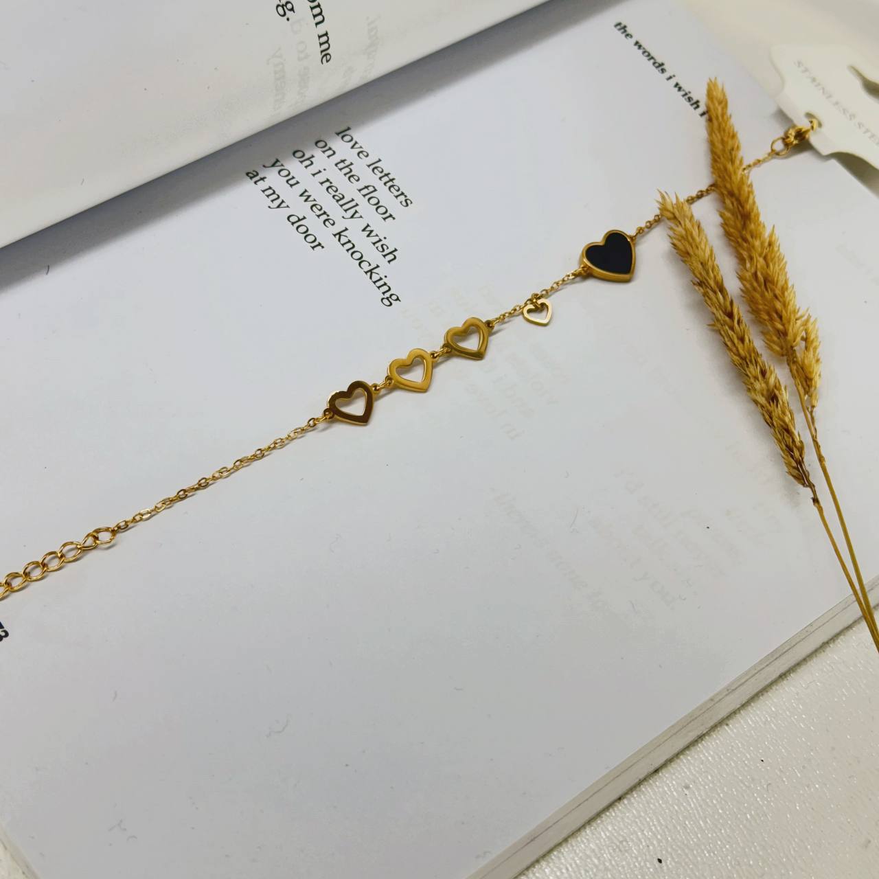 دستبند ضربان عشق طلایی