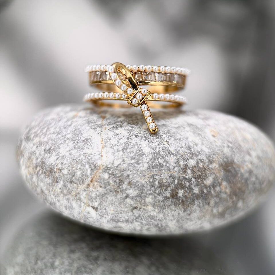 انگشتر گره عشق (طلایی)