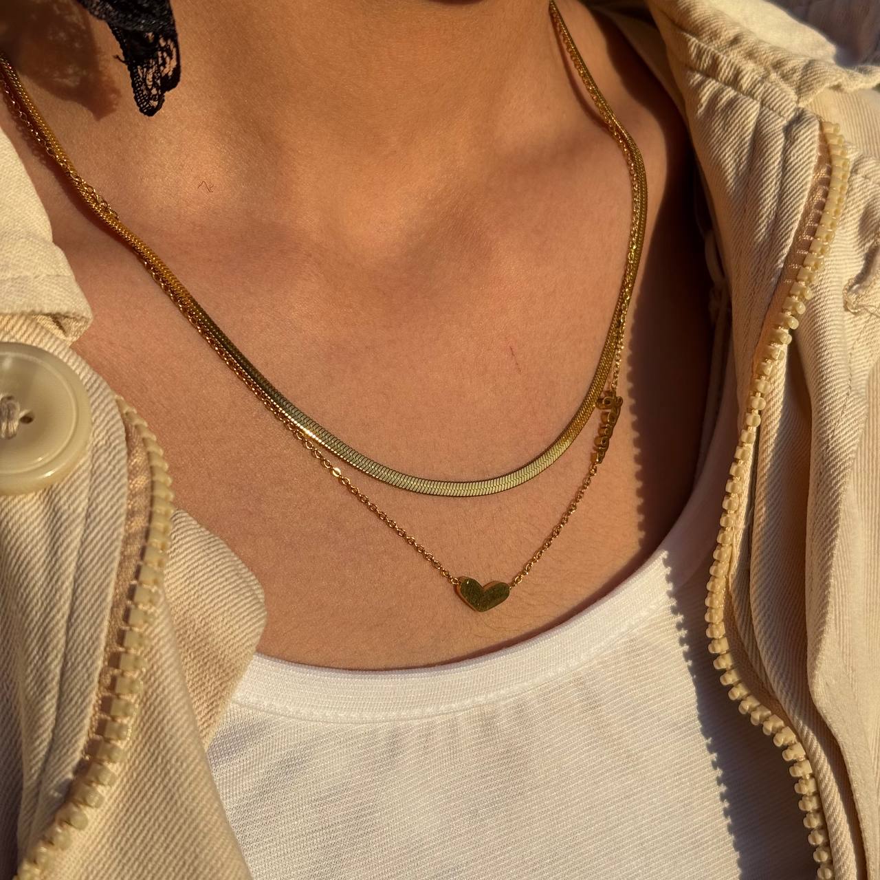 گردنبند عاشقانه طلایی